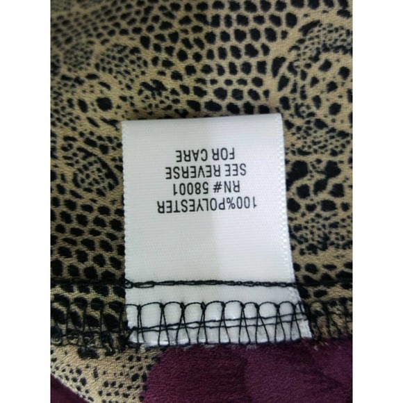 Croft & Barrow Floral Pleat Button Down Blouse M - Picture 9 of 10